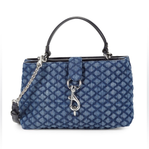 ‼️RARE‼️🎸REBECCA MINKOFF🎸✨EDIE DIAMOND-QUILTED SATCHEL✨
👖💙INDIGO💙👖 - Picture 5 of 10